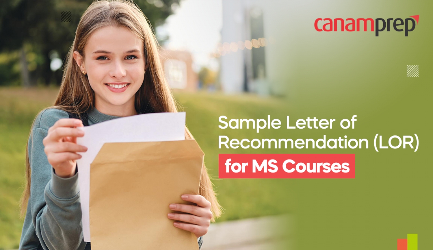Sample Letter of Recommendation (LOR) for MS Courses